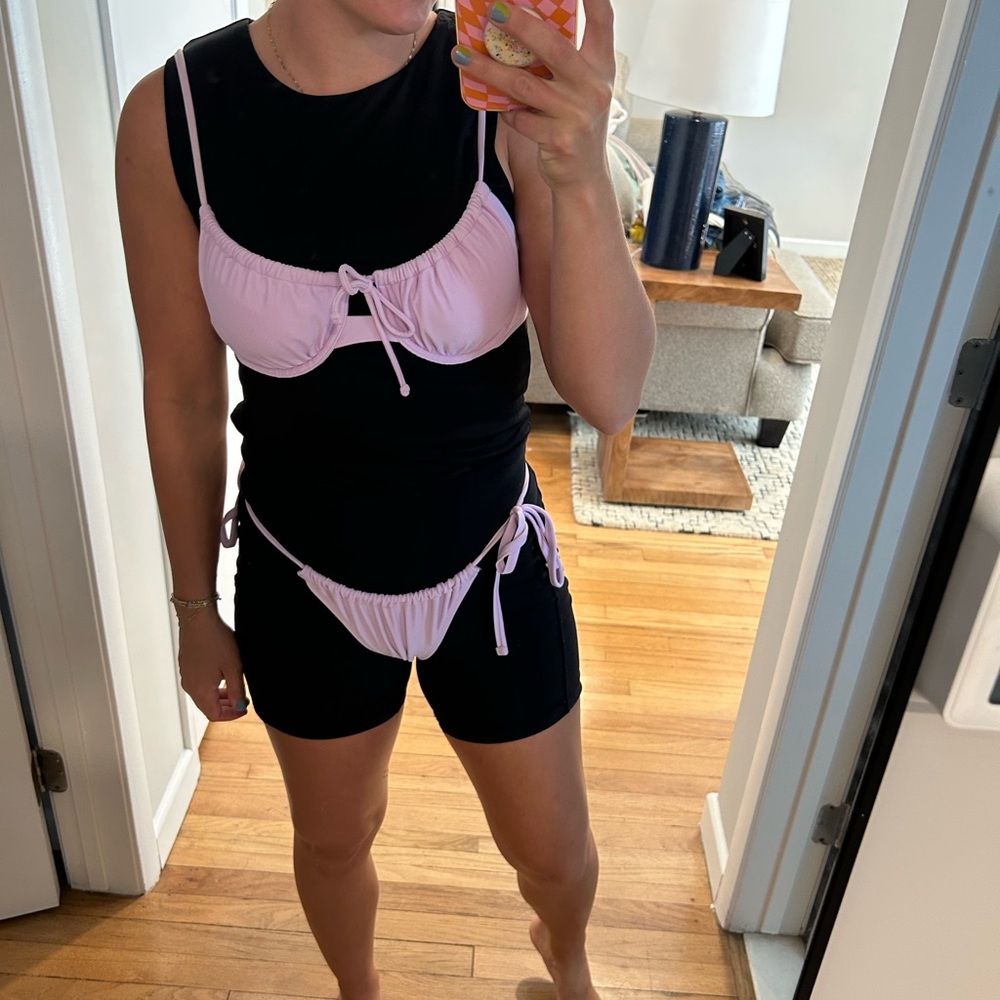 Black and Pink Bikini Set